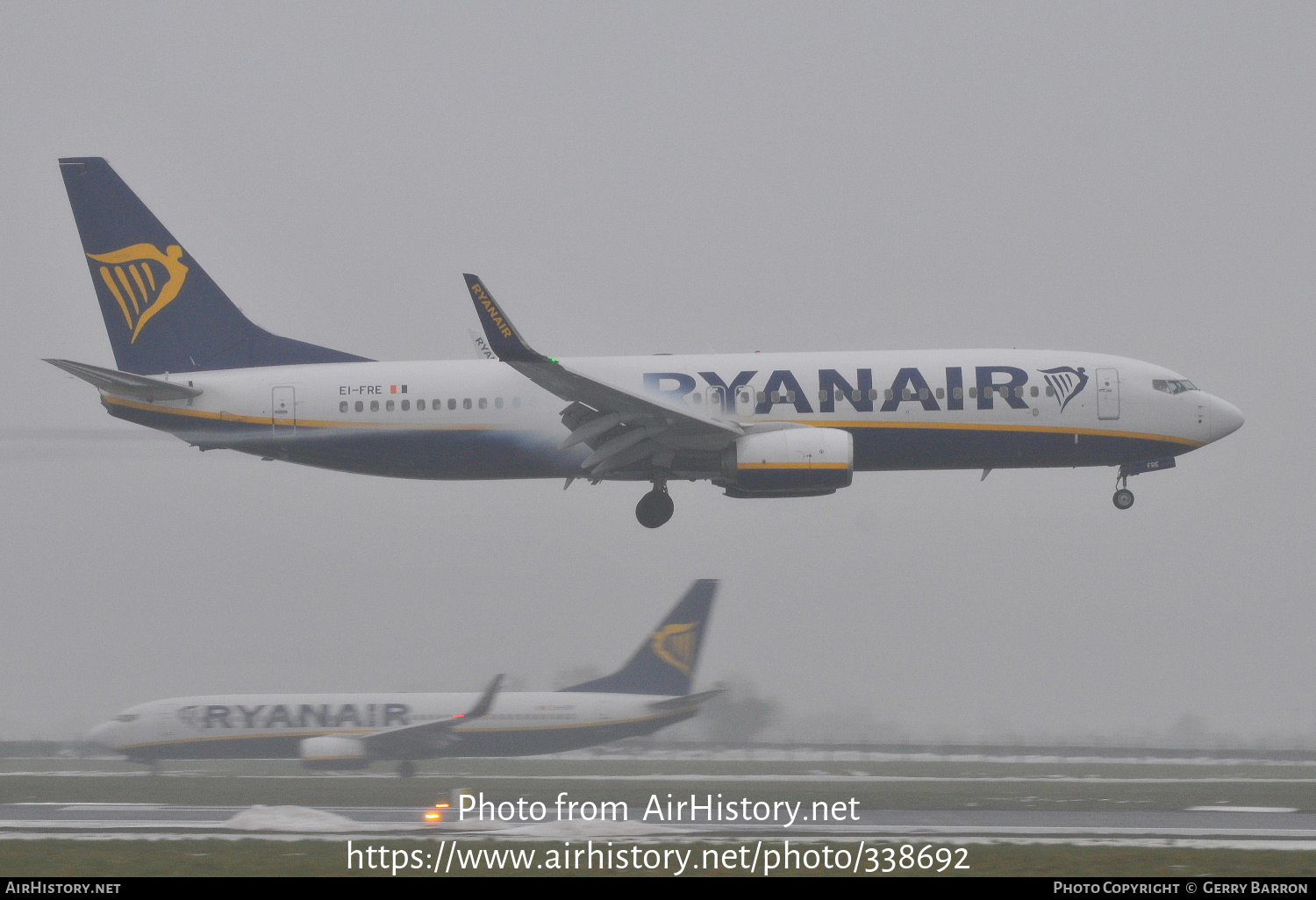 Aircraft Photo of EI-FRE | Boeing 737-8AS | Ryanair | AirHistory.net #338692