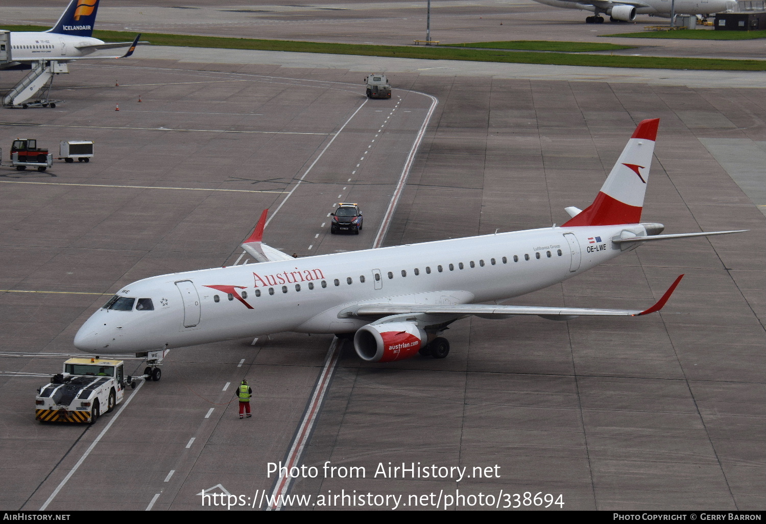 Aircraft Photo of OE-LWE | Embraer 195LR (ERJ-190-200LR) | Austrian Airlines | AirHistory.net #338694