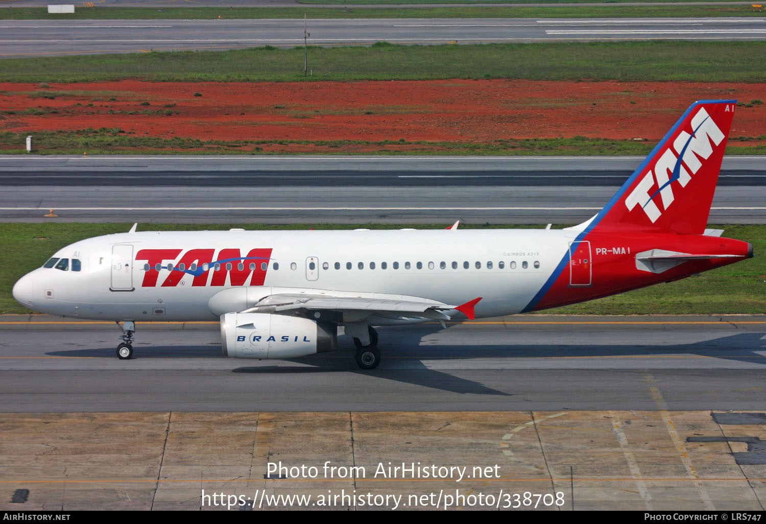 Aircraft Photo of PR-MAI | Airbus A319-132 | TAM Linhas Aéreas | AirHistory.net #338708