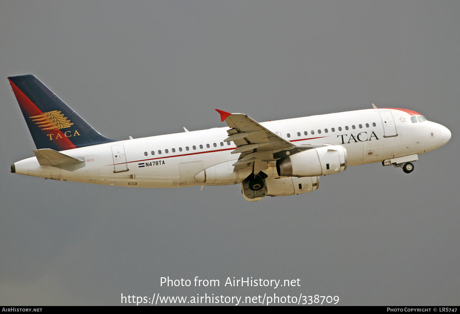 Aircraft Photo of N478TA | Airbus A319-132 | TACA - Transportes Aéreos Centro Americanos | AirHistory.net #338709