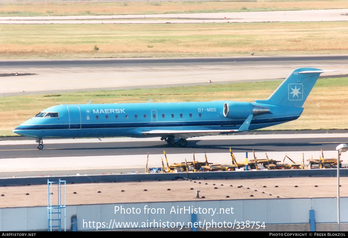 Aircraft Photo of OY-MBS | Bombardier CRJ-200LR (CL-600-2B19) | Maersk Air | AirHistory.net #338754