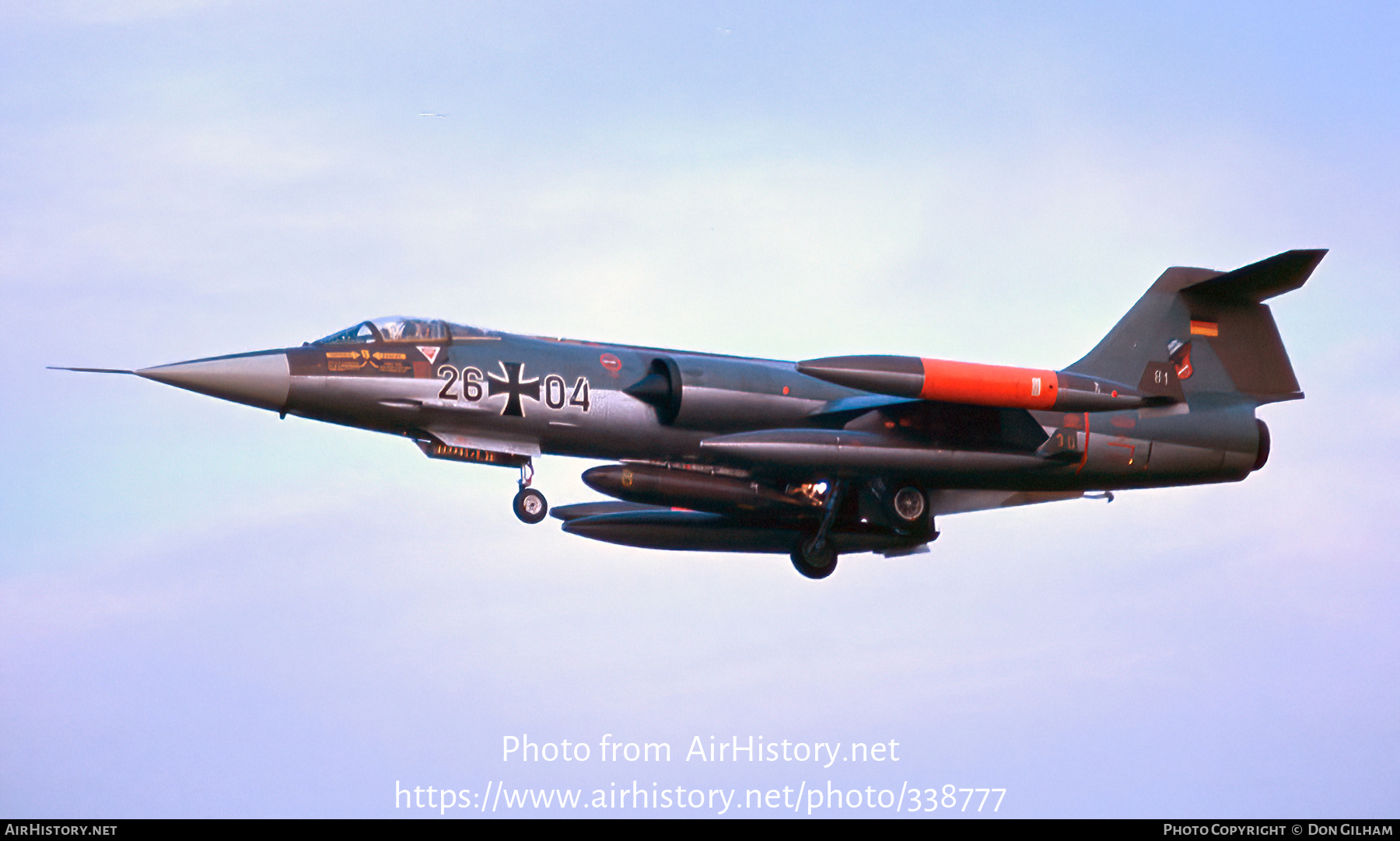 Aircraft Photo of 2604 | Lockheed F-104G Starfighter | Germany - Air Force | AirHistory.net #338777