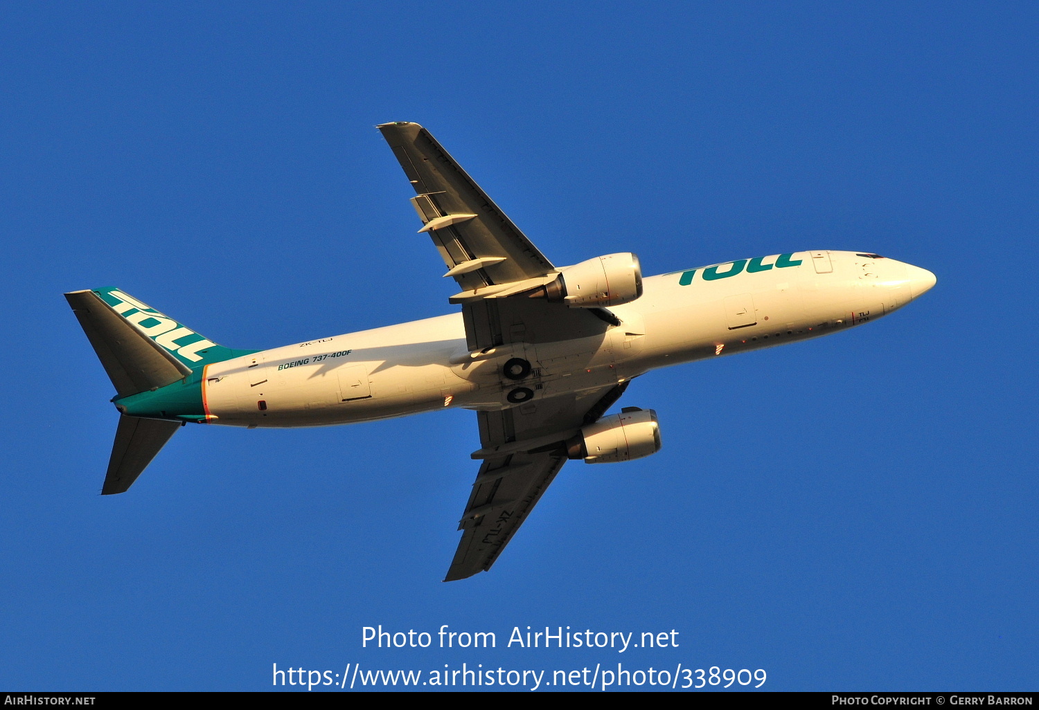 Aircraft Photo of ZK-TLJ | Boeing 737-476(SF) | Toll Priority | AirHistory.net #338909