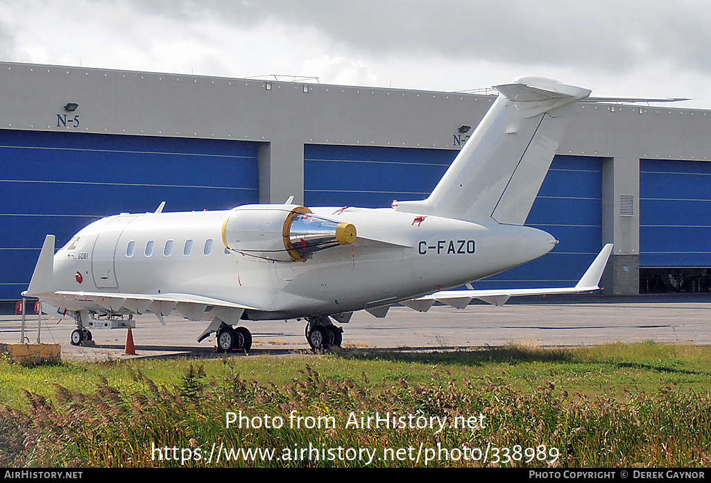 Aircraft Photo of C-FAZO | Bombardier Challenger 650 (CL-600-2B16) | AirHistory.net #338989