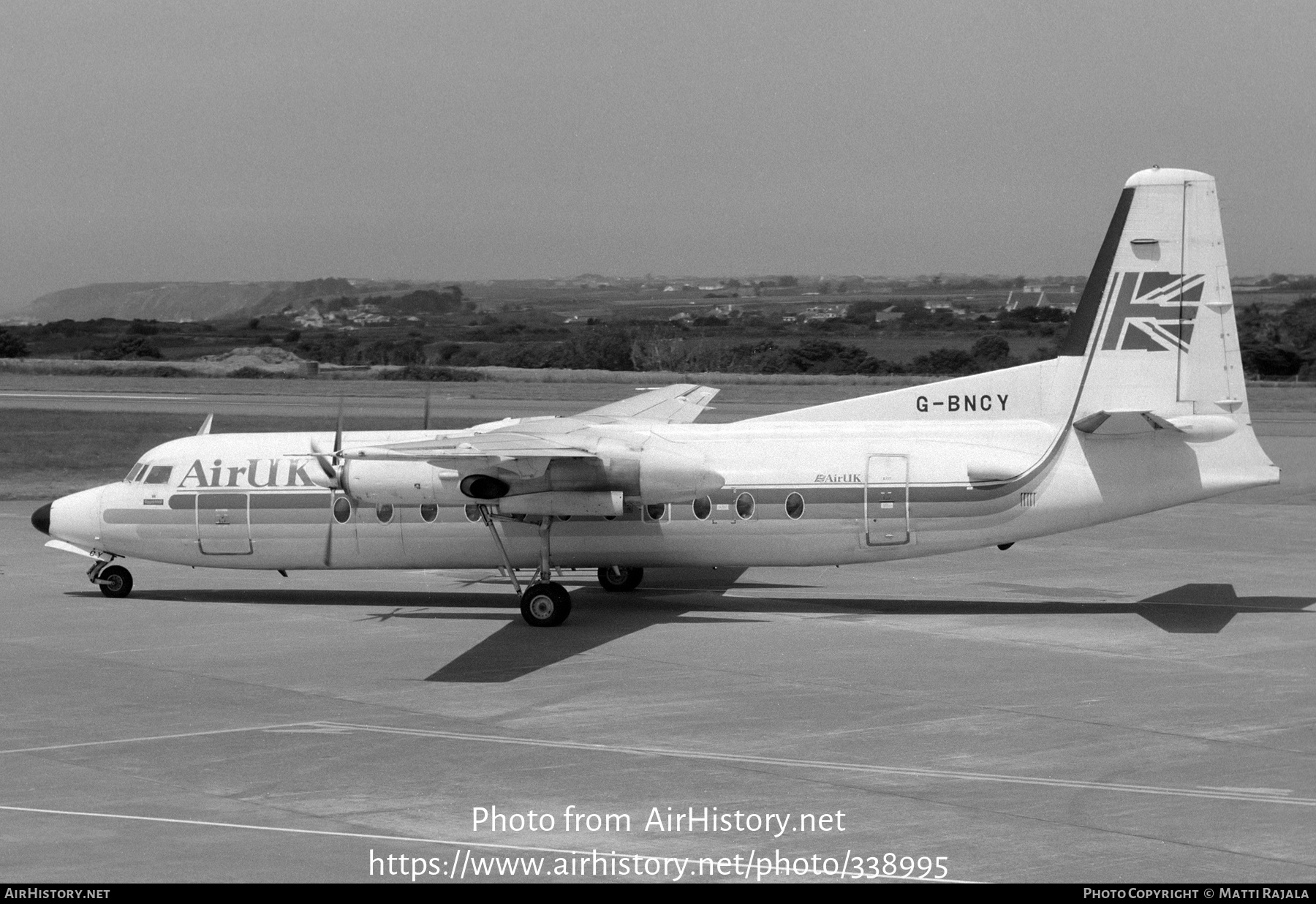 Aircraft Photo of G-BNCY | Fokker F27-500 Friendship | Air UK | AirHistory.net #338995