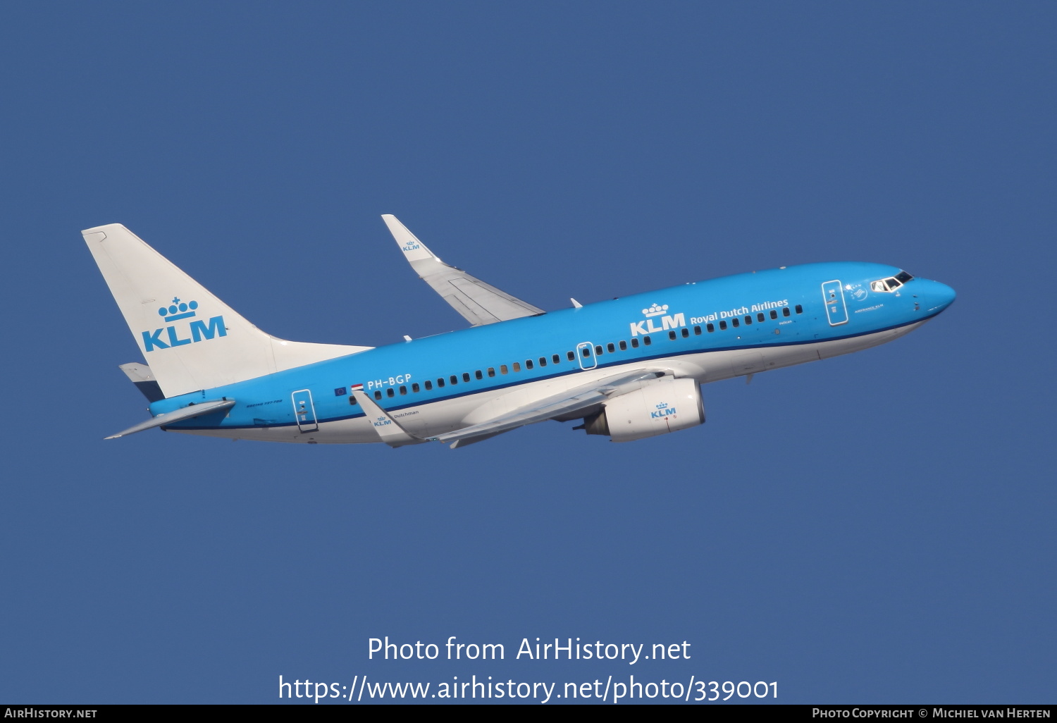 Aircraft Photo of PH-BGP | Boeing 737-7K2 | KLM - Royal Dutch Airlines | AirHistory.net #339001