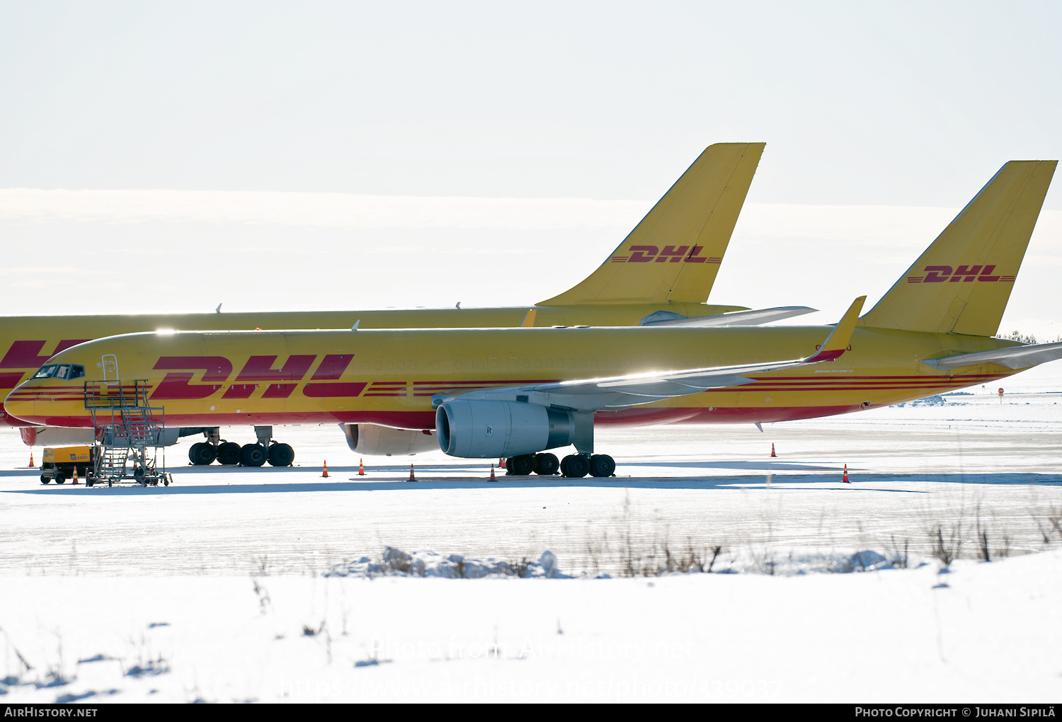 Aircraft Photo of G-DHKU | Boeing 757-223(PCF) | DHL International | AirHistory.net #339037