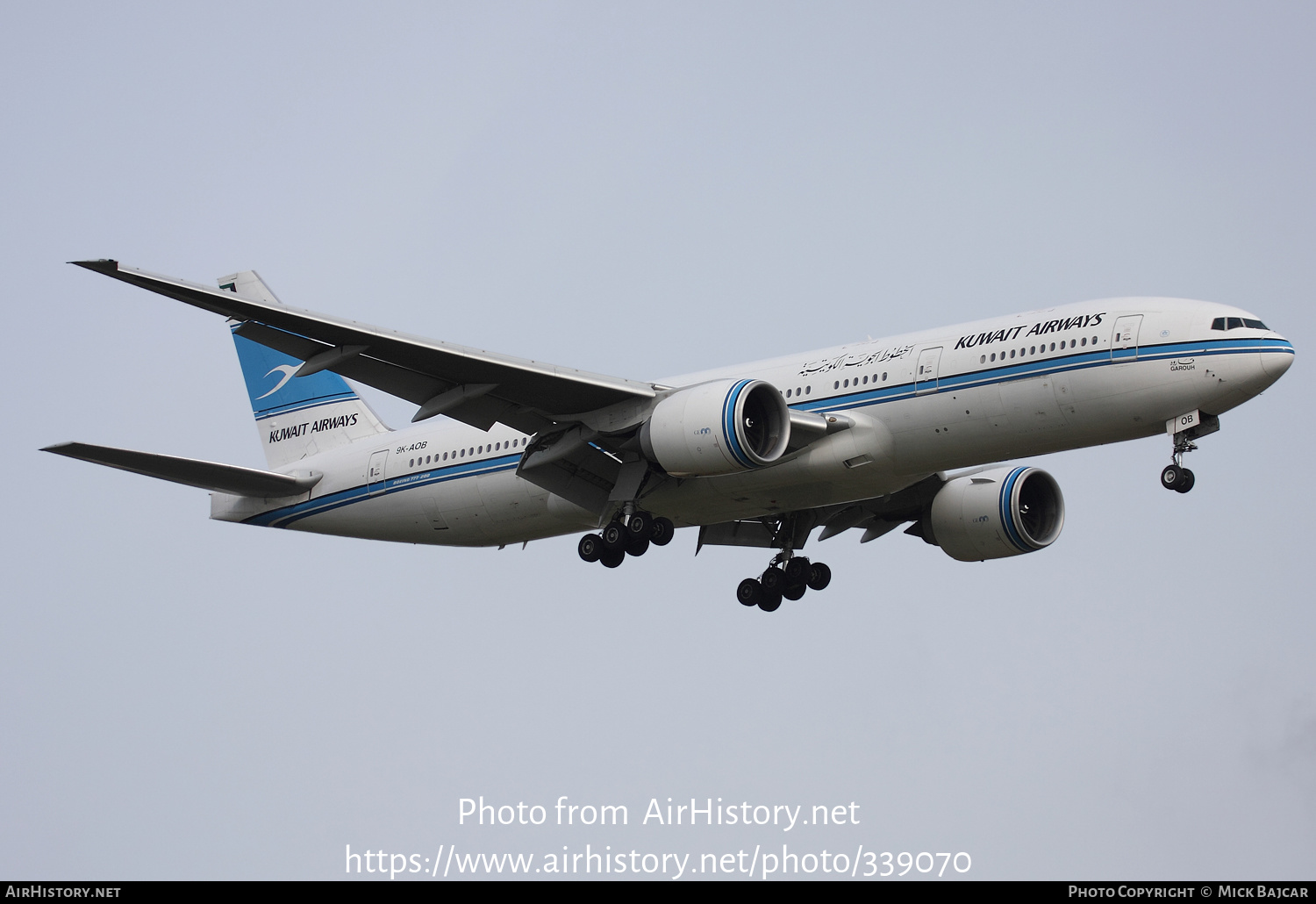 Aircraft Photo of 9K-AOB | Boeing 777-269/ER | Kuwait Airways | AirHistory.net #339070