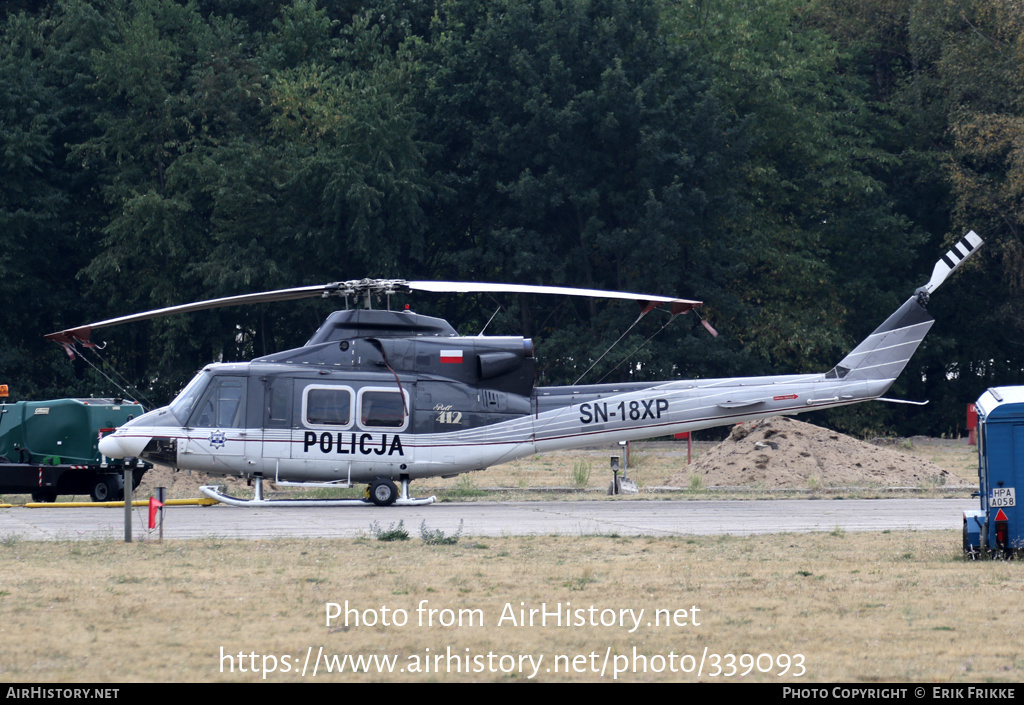 Aircraft Photo of SN-18XP | Bell 412HP | Poland - Police | AirHistory.net #339093