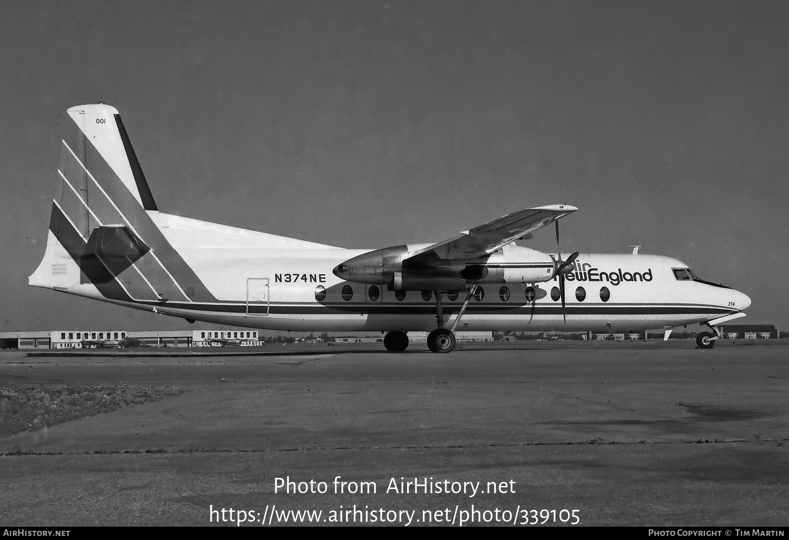 Aircraft Photo of N374NE | Fairchild Hiller FH-227C | Air New England | AirHistory.net #339105