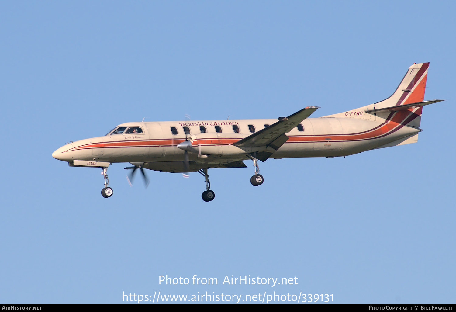 Aircraft Photo of C-FYWG | Fairchild SA-227AC Metro III | Bearskin Airlines | AirHistory.net #339131