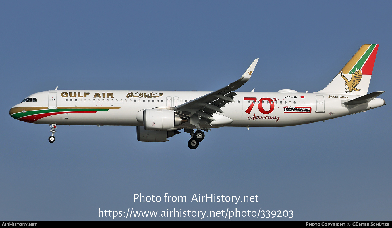 Aircraft Photo of A9C-NB | Airbus A321-253NX | Gulf Air | AirHistory.net #339203