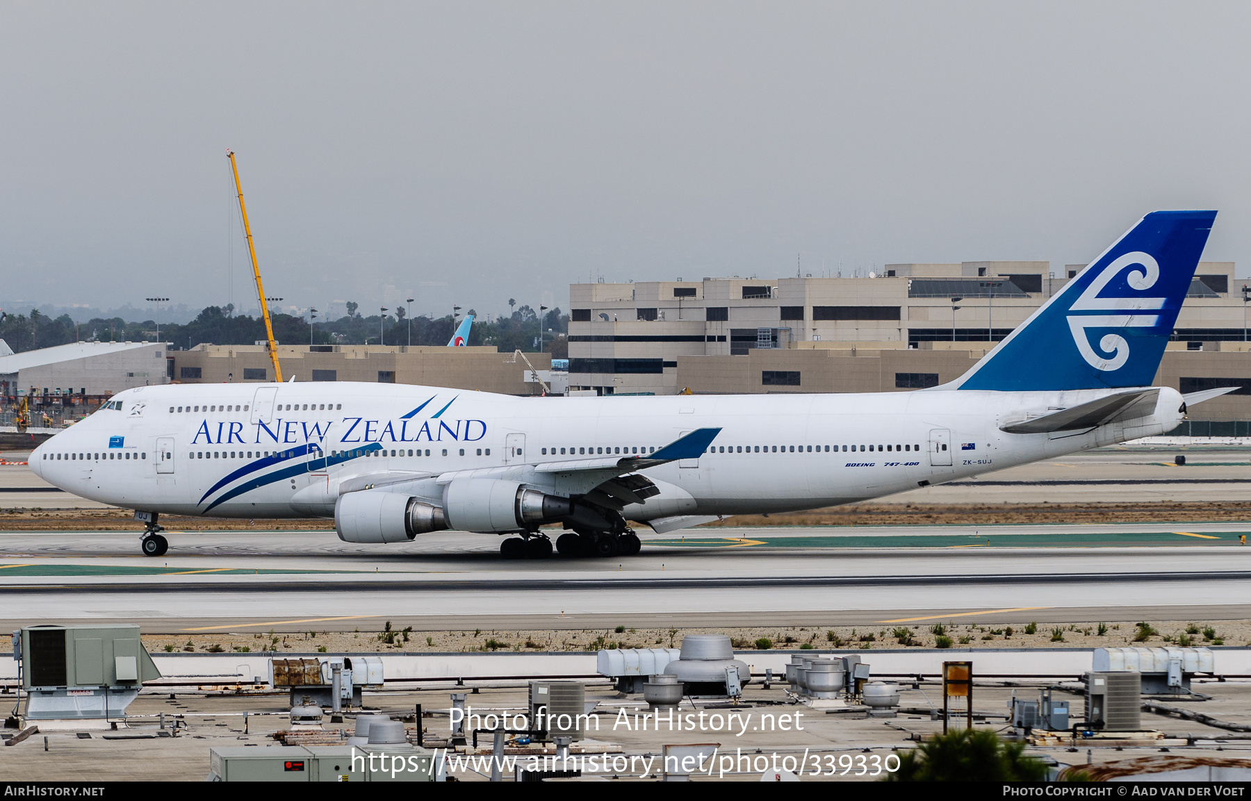 Aircraft Photo of ZK-SUJ | Boeing 747-4F6 | Air New Zealand | AirHistory.net #339330