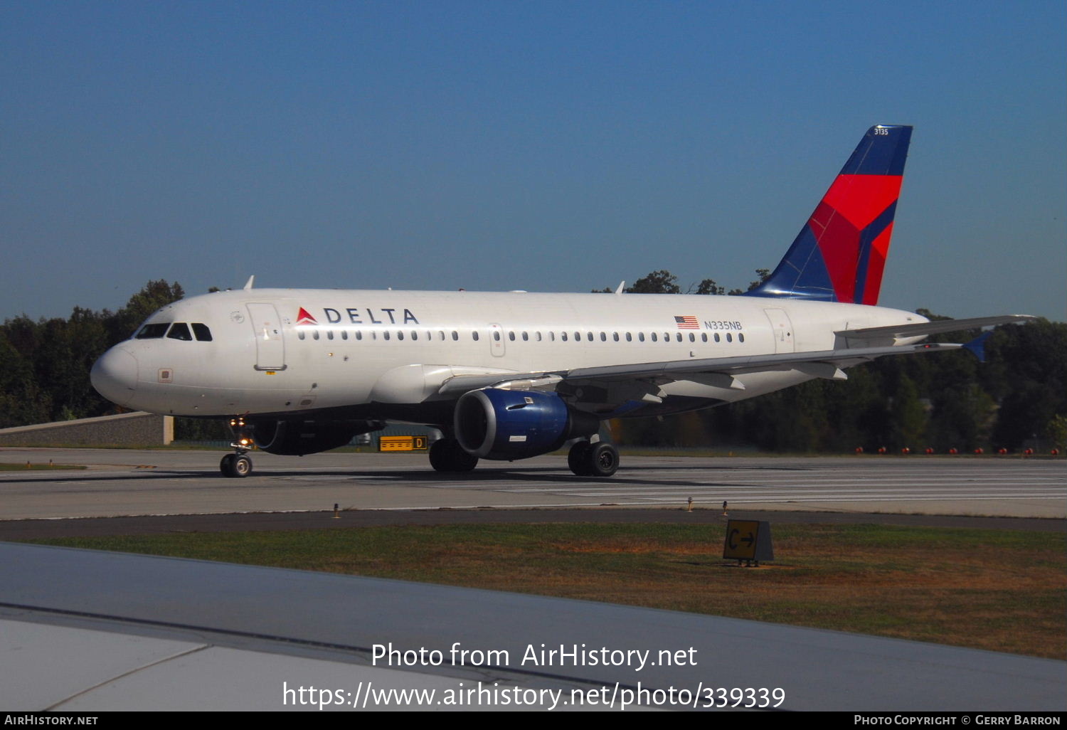 Aircraft Photo of N335NB | Airbus A319-114 | Delta Air Lines | AirHistory.net #339339