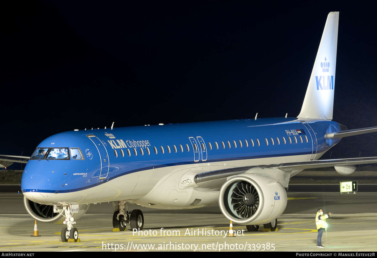 Aircraft Photo of PH-NXA | Embraer 195-E2 (ERJ-190-400) | KLM Cityhopper | AirHistory.net #339385