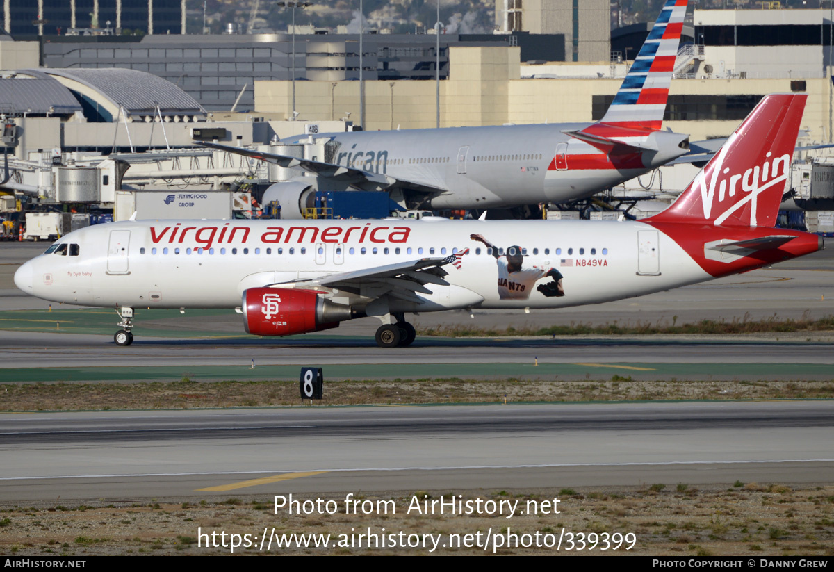 Aircraft Photo of N849VA | Airbus A320-214 | Virgin America | AirHistory.net #339399