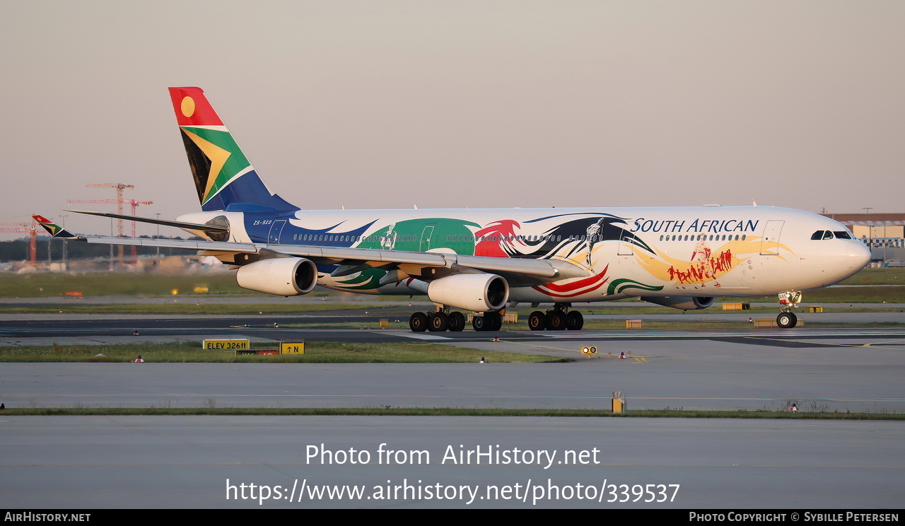 Aircraft Photo of ZS-SXD | Airbus A340-313 | South African Airways | AirHistory.net #339537