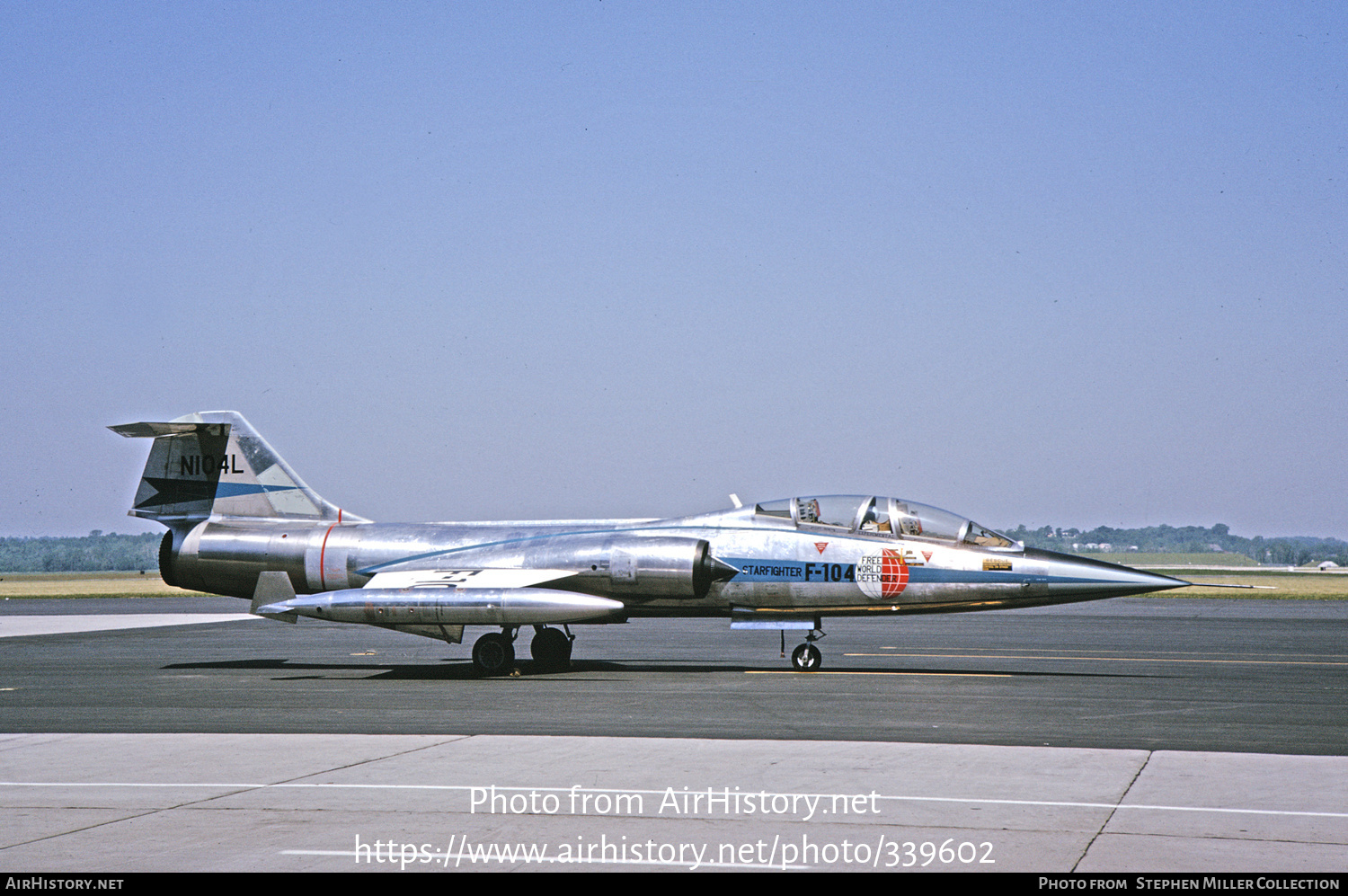 Aircraft Photo of N104L | Lockheed TF-104G Starfighter | Lockheed | AirHistory.net #339602