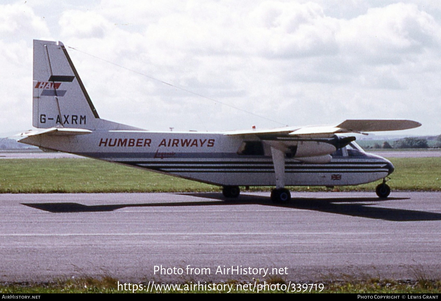 Aircraft Photo of G-AXRM | Britten-Norman BN-2A-6 Islander | Humber Airways | AirHistory.net #339719