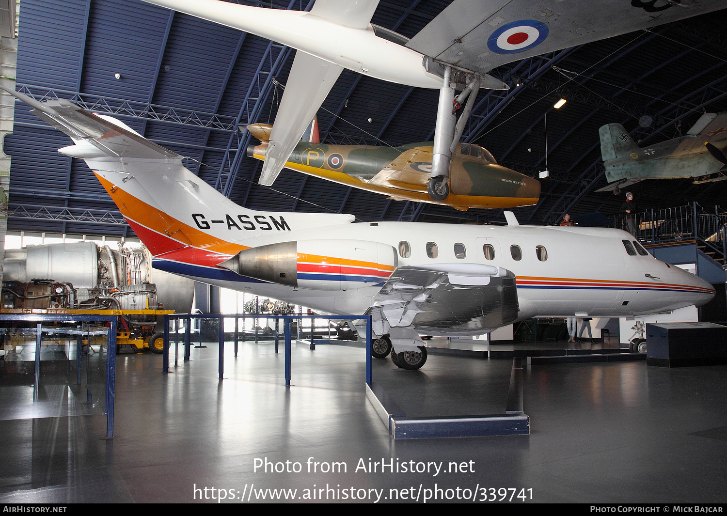 Aircraft Photo of G-ASSM | De Havilland D.H. 125-1A/522 | AirHistory.net #339741