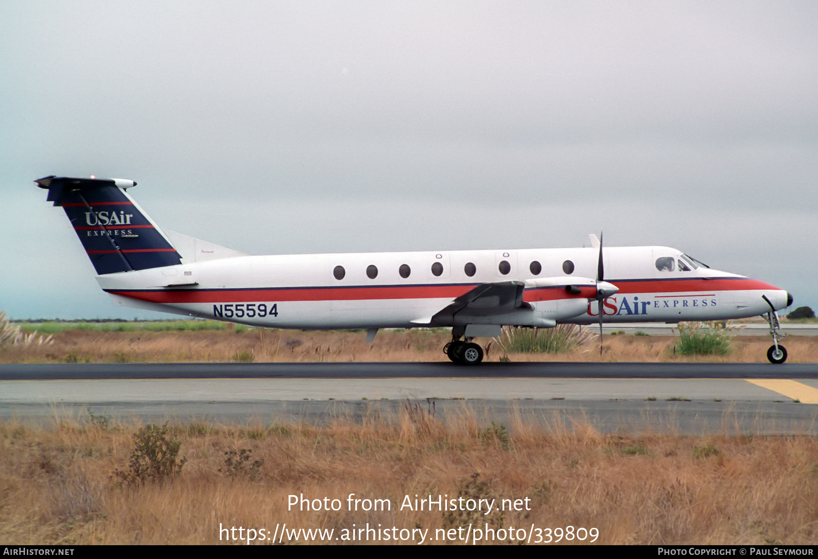 Aircraft Photo of N55594 | Beech 1900C-1 | USAir Express | AirHistory.net #339809