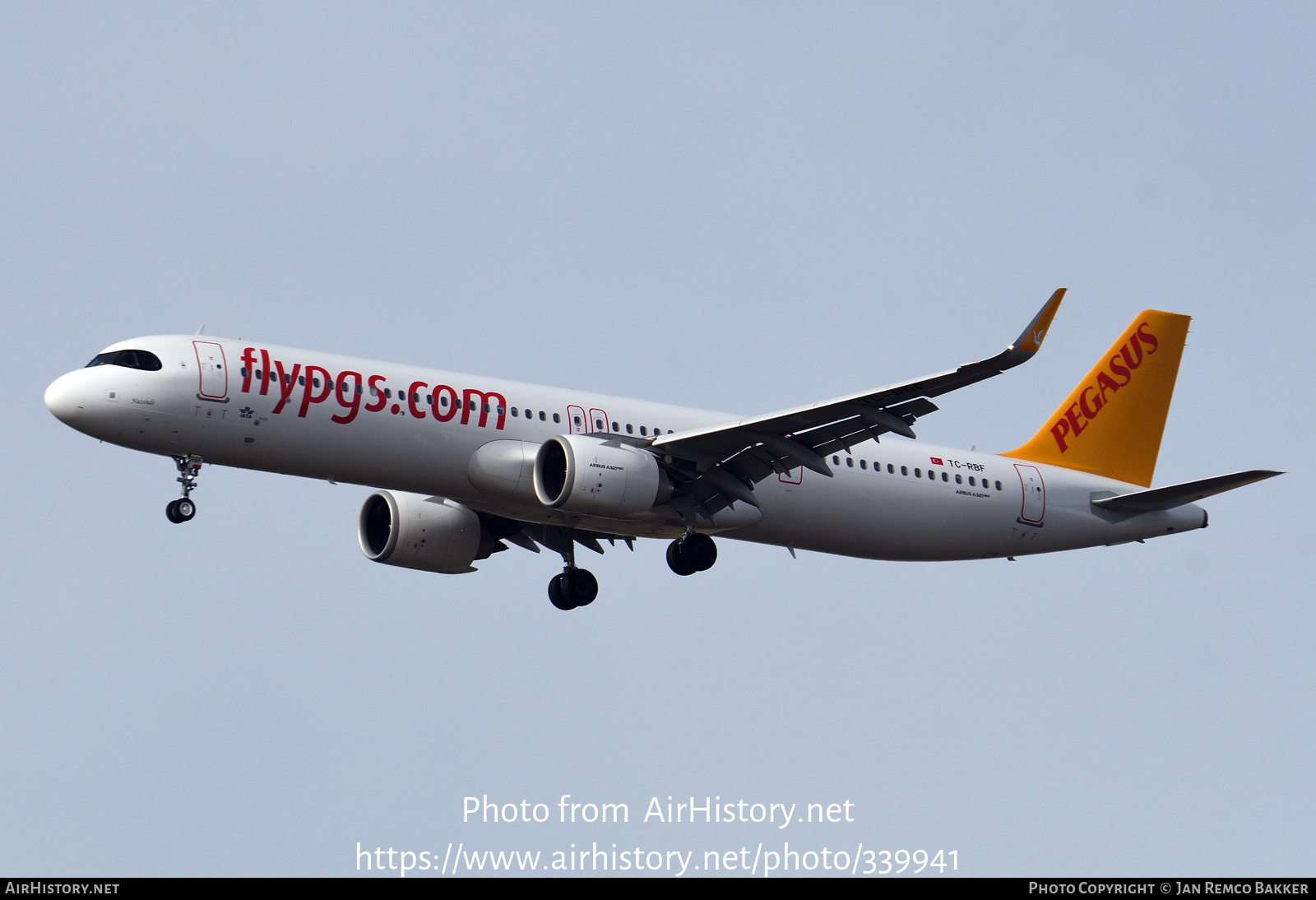 Aircraft Photo of TC-RBF | Airbus A321-251N | Pegasus Airlines | AirHistory.net #339941