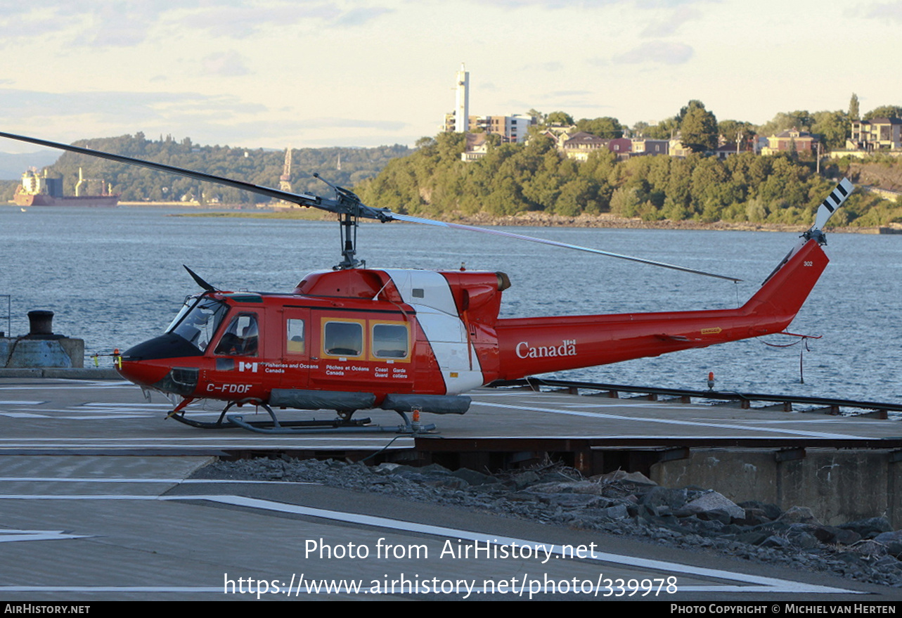 Aircraft Photo of C-FDOF | Bell 212 Twin Two-Twelve | Coast Guard | AirHistory.net #339978