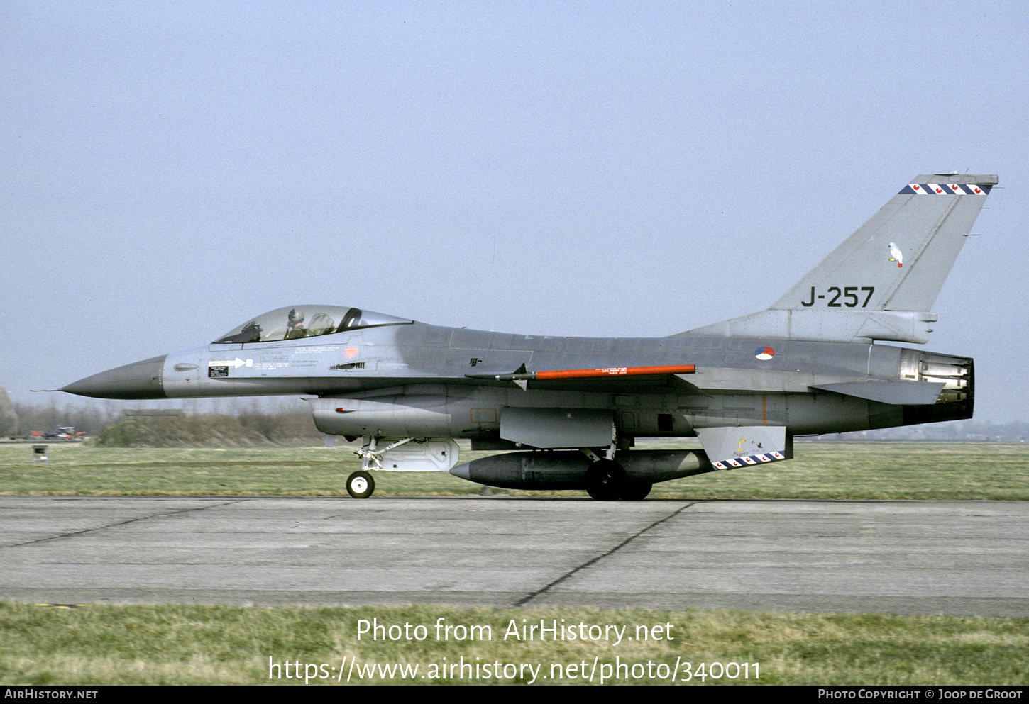 Aircraft Photo of J-257 | General Dynamics F-16A Fighting Falcon | Netherlands - Air Force | AirHistory.net #340011