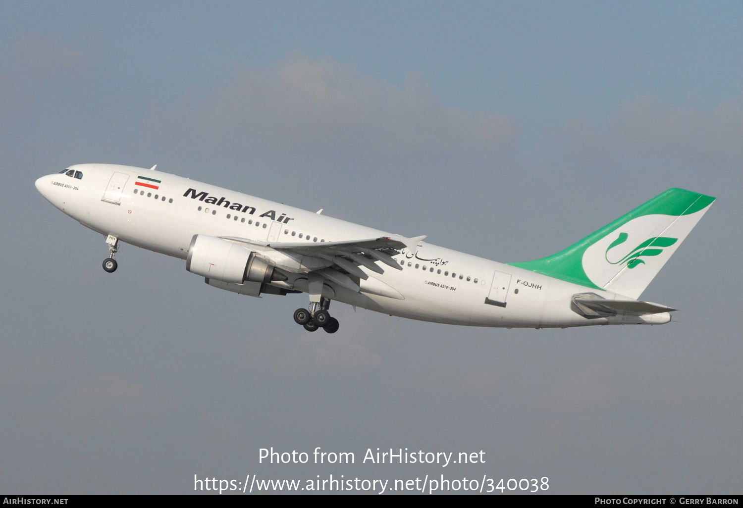 Aircraft Photo of F-OJHH | Airbus A310-304 | Mahan Air | AirHistory.net #340038