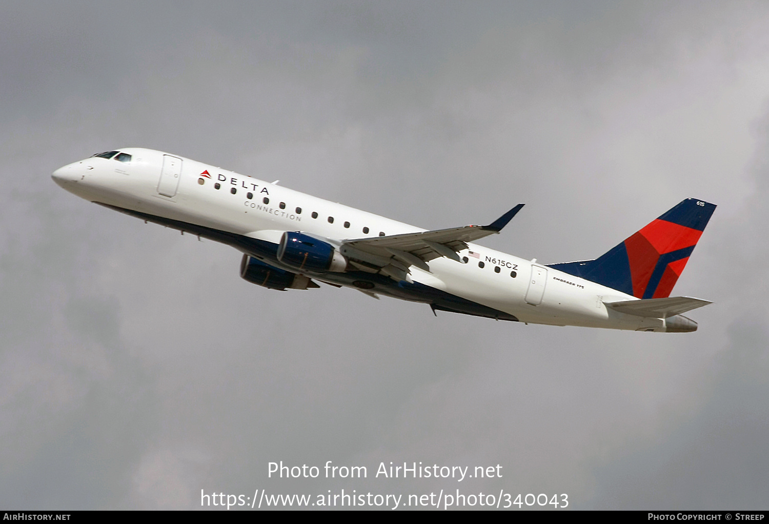 Aircraft Photo of N615CZ | Embraer 175LR (ERJ-170-200LR) | Delta Connection | AirHistory.net #340043