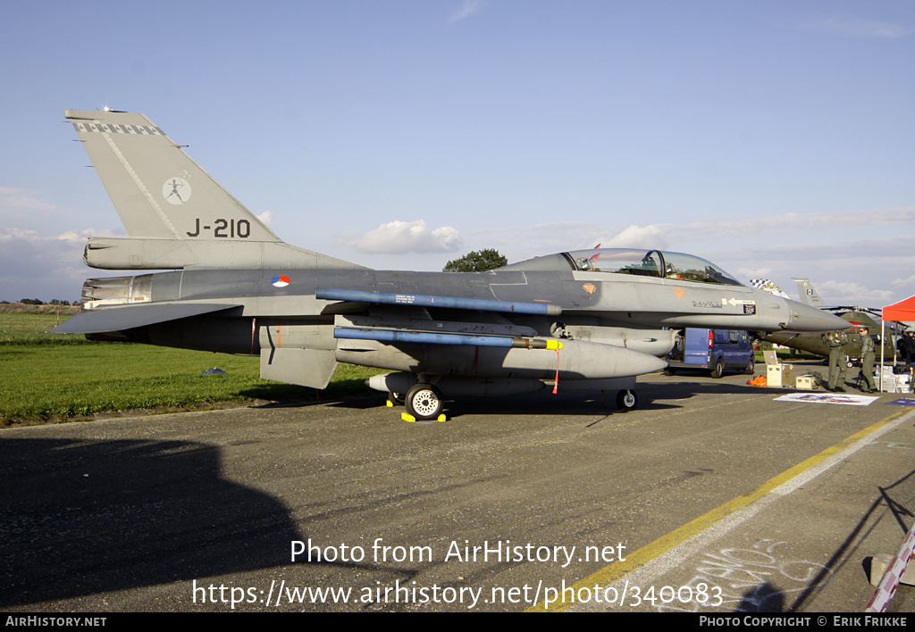 Aircraft Photo of J-210 | General Dynamics F-16BM Fighting Falcon | Netherlands - Air Force | AirHistory.net #340083