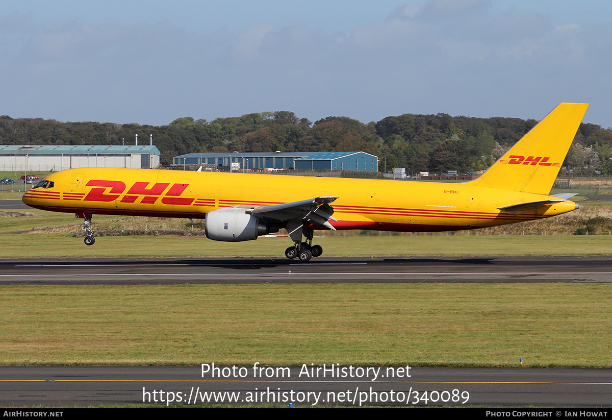 Aircraft Photo of G-BIKI | Boeing 757-236/SF | DHL International | AirHistory.net #340089