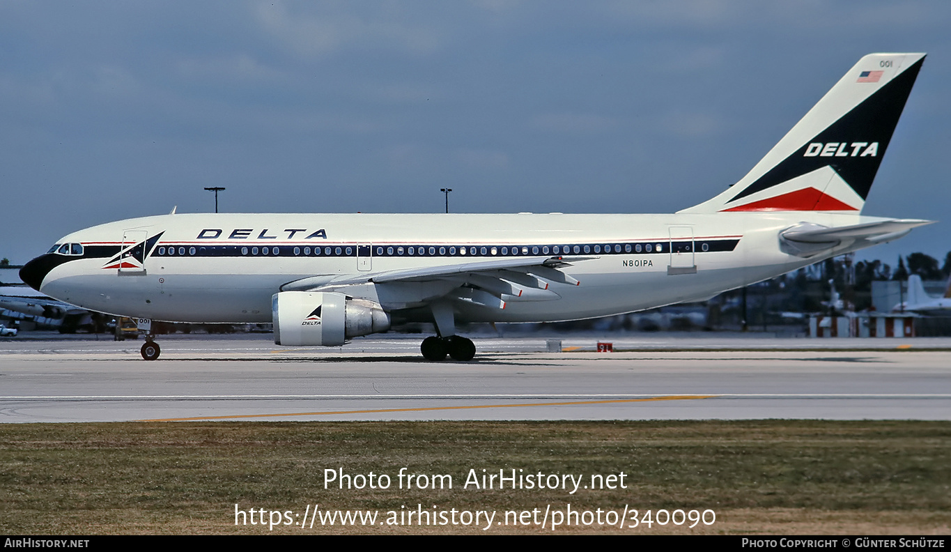 Aircraft Photo of N801PA | Airbus A310-222 | Delta Air Lines | AirHistory.net #340090