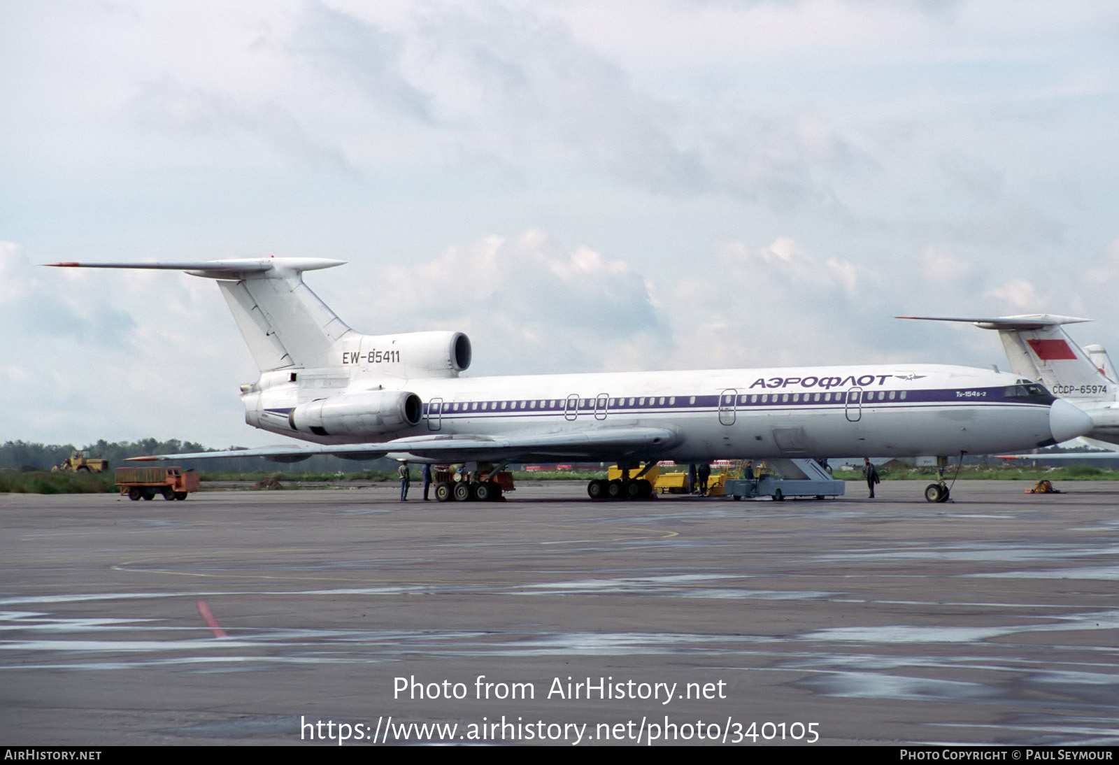 Aircraft Photo of EW-85411 | Tupolev Tu-154B-2 | Aeroflot | AirHistory.net #340105