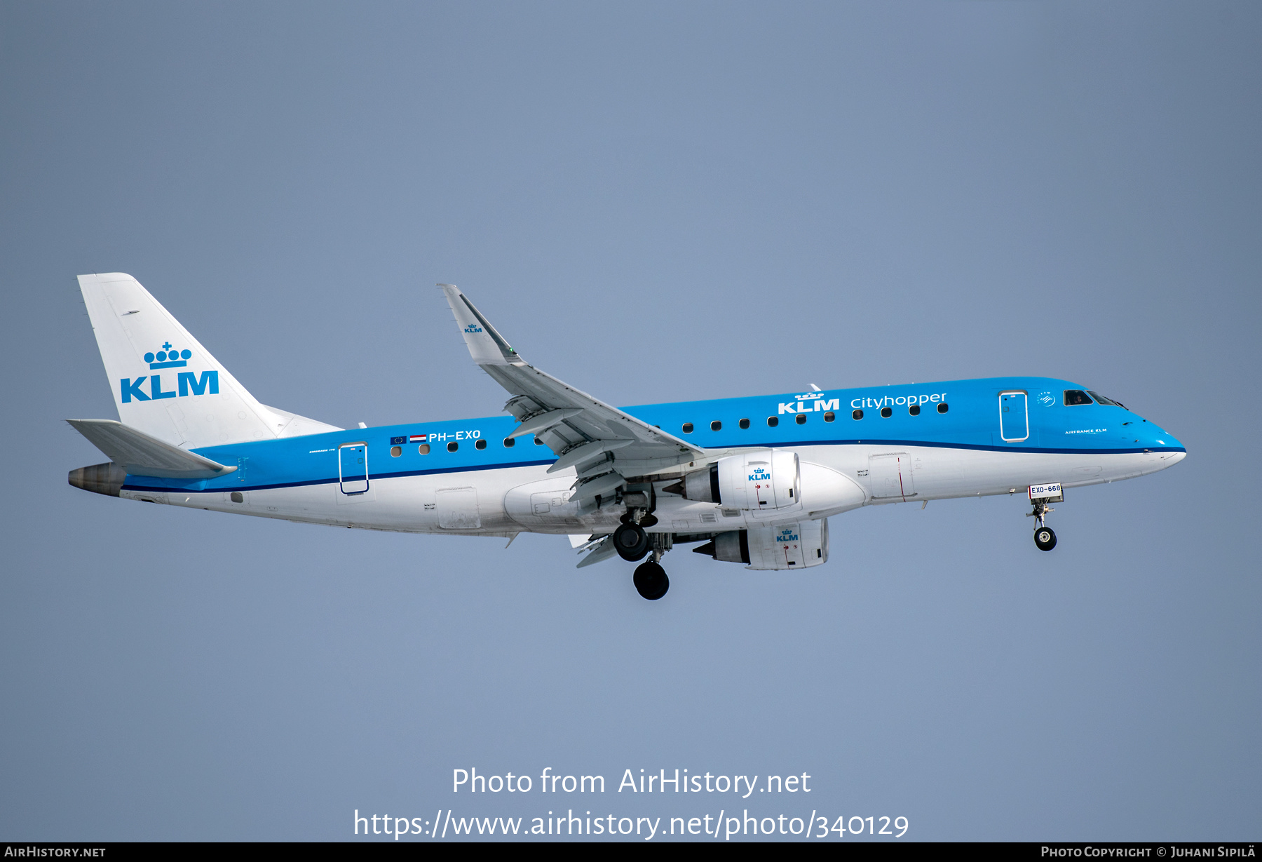 Aircraft Photo of PH-EXO | Embraer 175STD (ERJ-170-200STD) | KLM Cityhopper | AirHistory.net #340129