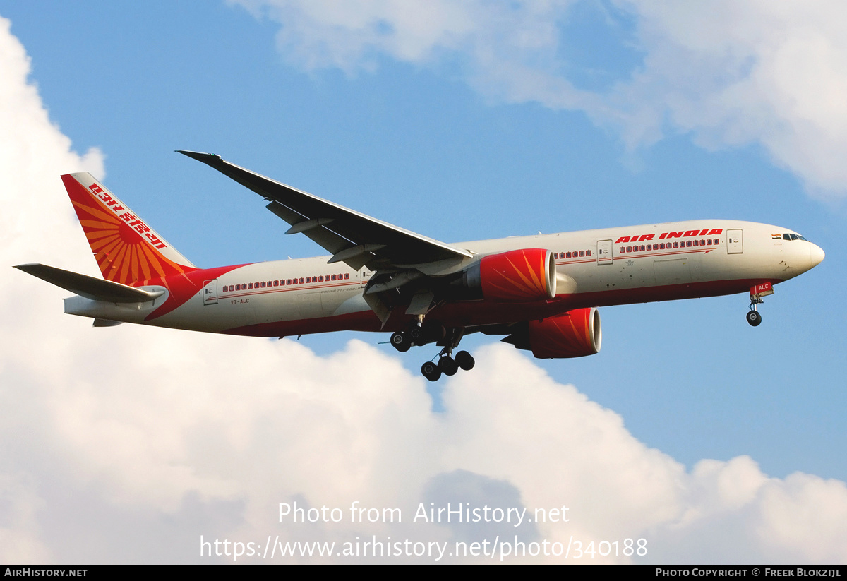 Aircraft Photo of VT-ALC | Boeing 777-237/LR | Air India | AirHistory.net #340188