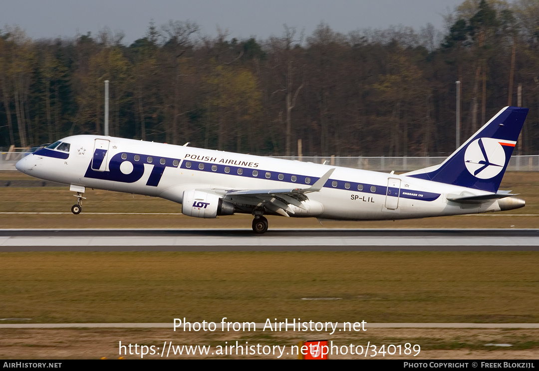 Aircraft Photo of SP-LIL | Embraer 175LR (ERJ-170-200LR) | LOT Polish Airlines - Polskie Linie Lotnicze | AirHistory.net #340189