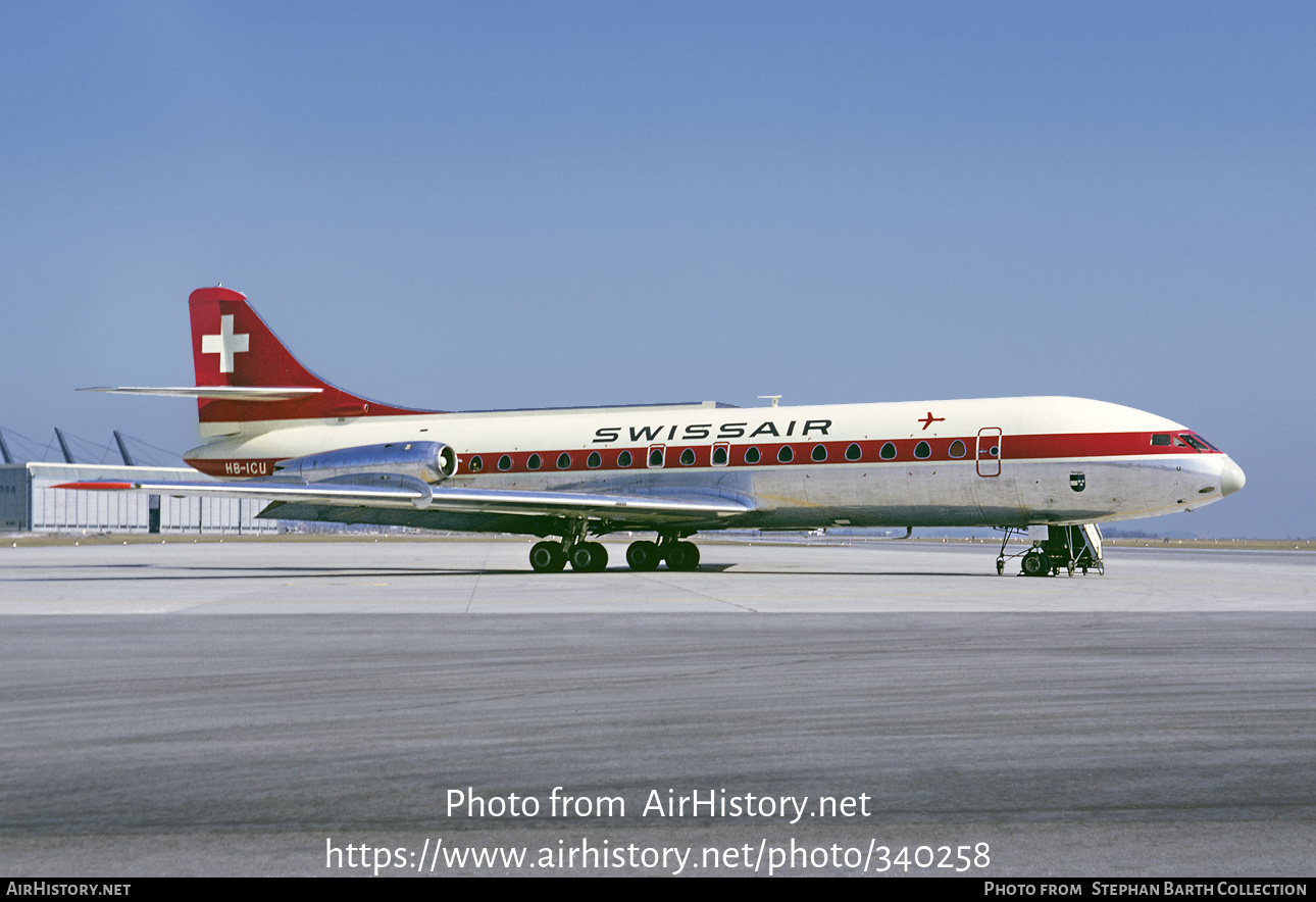 Aircraft Photo of HB-ICU | Sud SE-210 Caravelle III | Swissair | AirHistory.net #340258