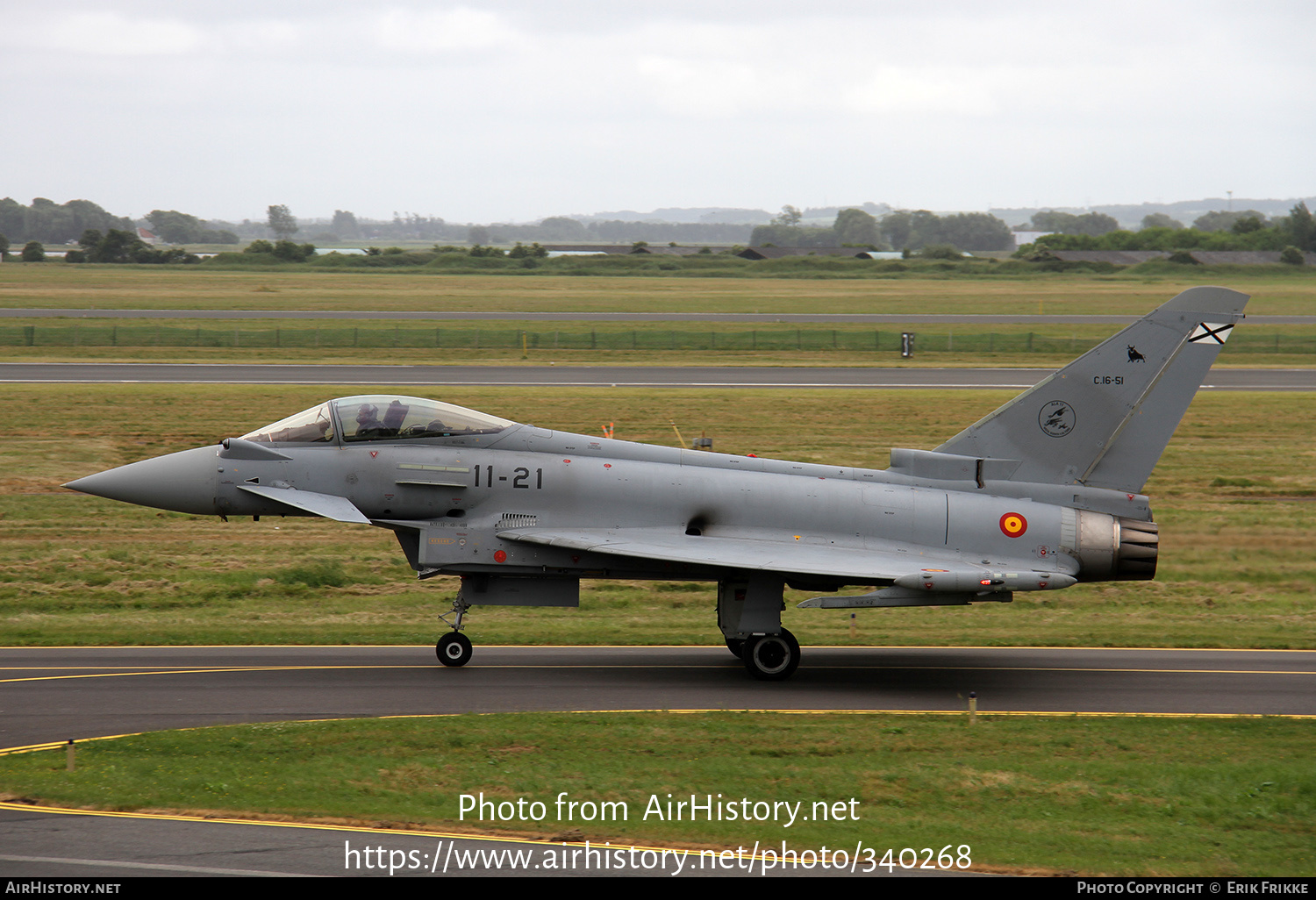 Aircraft Photo of C16-51 | Eurofighter EF-2000 Typhoon | Spain - Air Force | AirHistory.net #340268