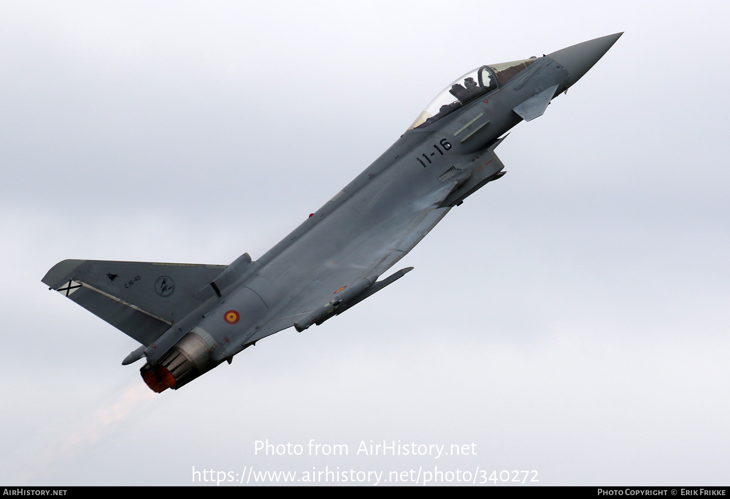 Aircraft Photo of C.16-40 | Eurofighter EF-2000 Typhoon S | Spain - Air Force | AirHistory.net #340272
