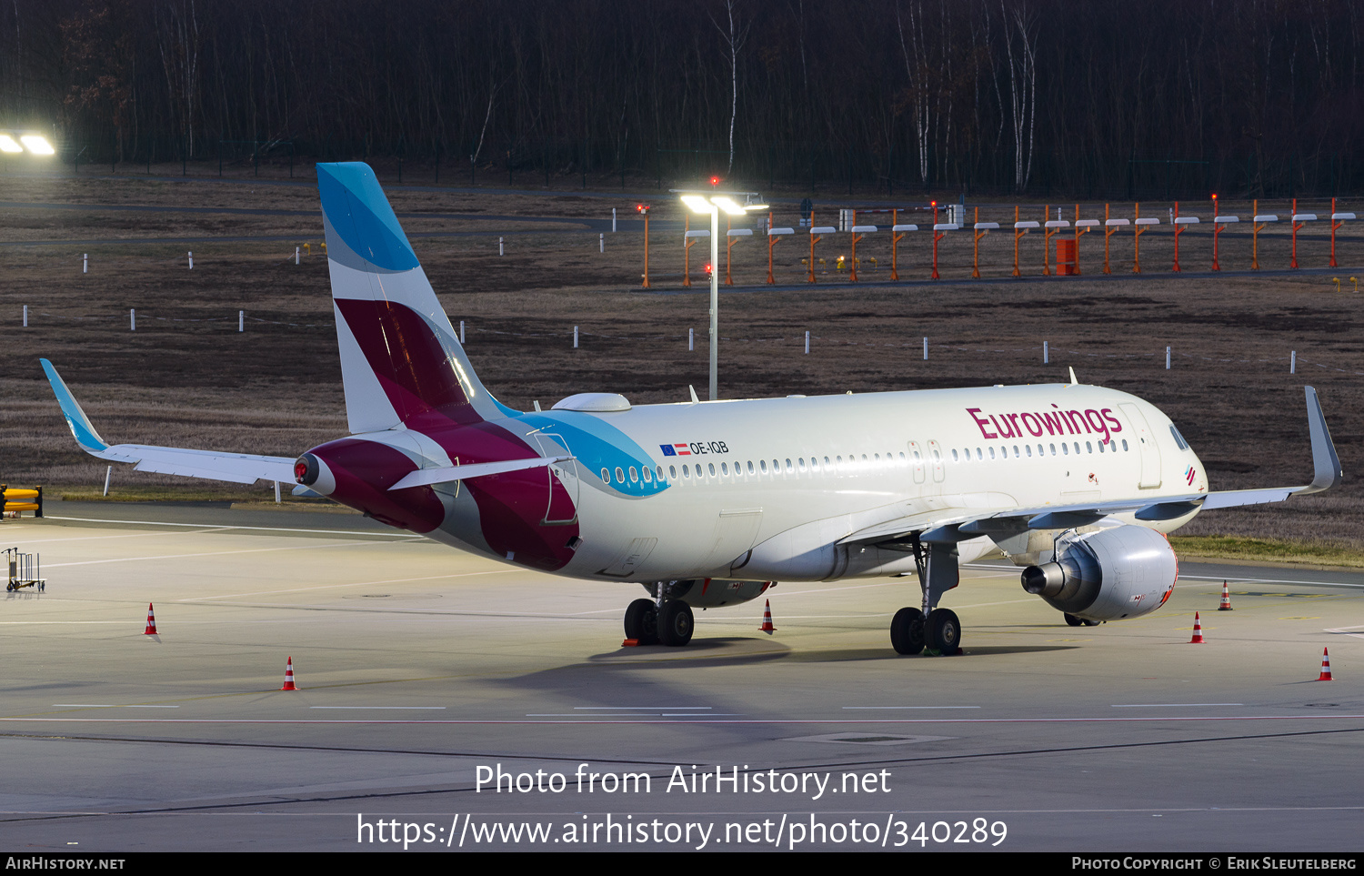 Aircraft Photo of OE-IQB | Airbus A320-214 | Eurowings | AirHistory.net #340289