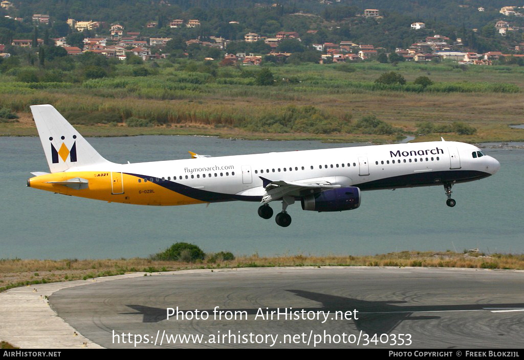 Aircraft Photo of G-OZBL | Airbus A321-231 | Monarch Airlines | AirHistory.net #340353