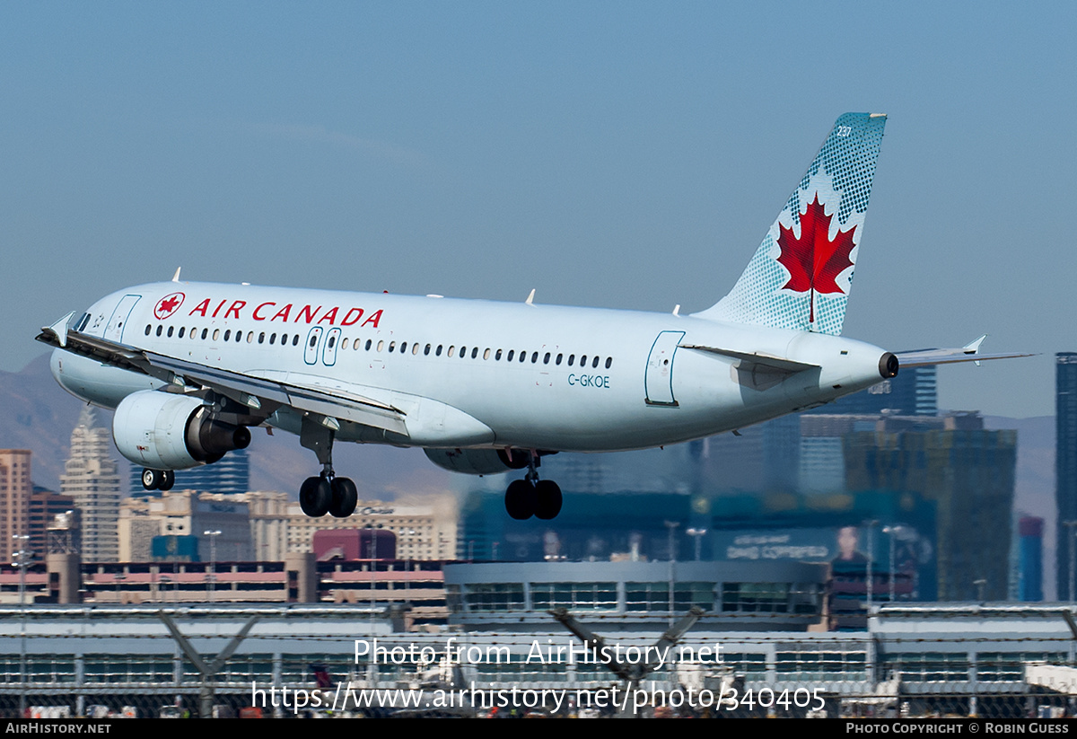 Aircraft Photo of C-GKOE | Airbus A320-214 | Air Canada | AirHistory.net #340405