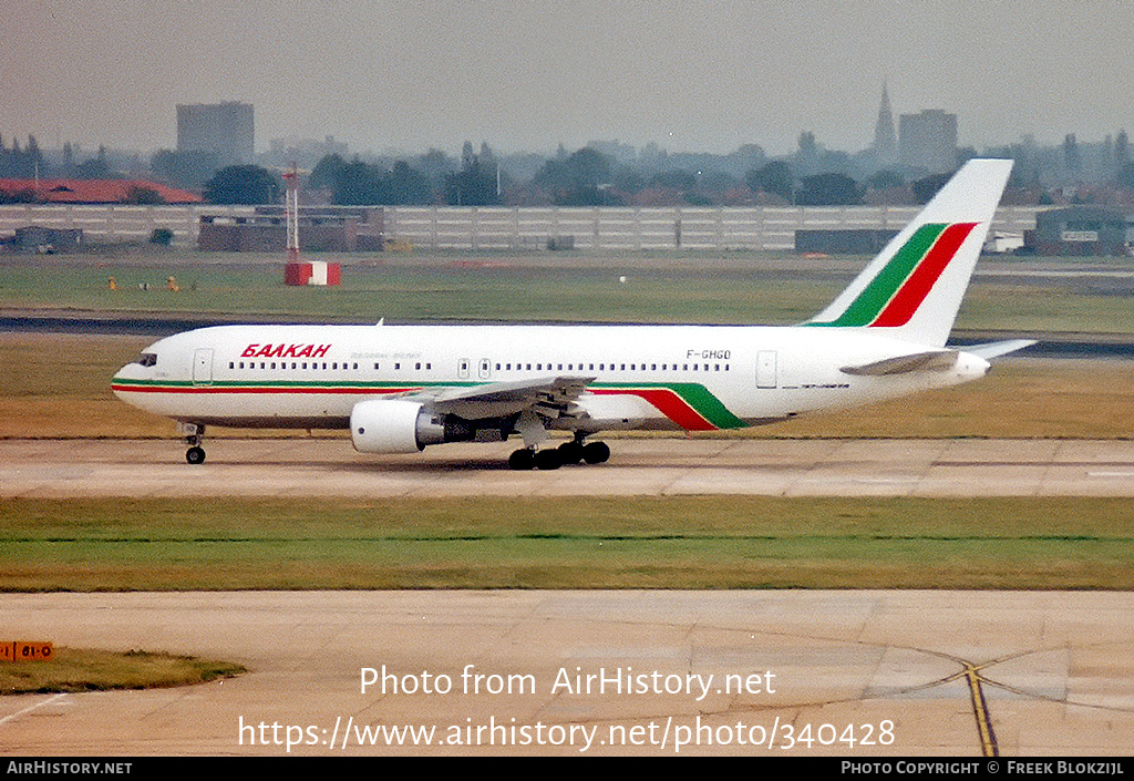 Aircraft Photo of F-GHGD | Boeing 767-27E/ER | Balkan - Bulgarian Airlines | AirHistory.net #340428