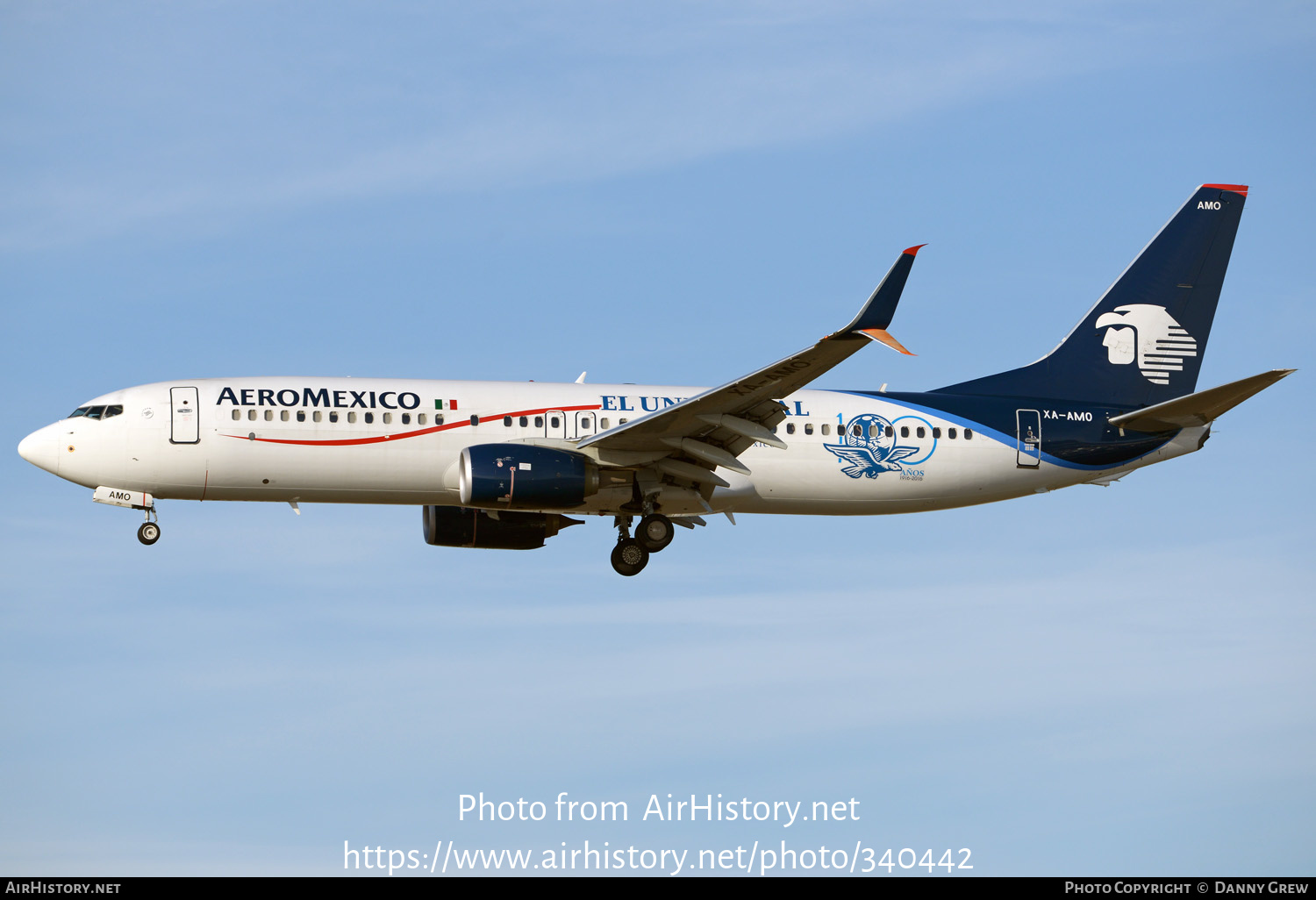 Aircraft Photo of XA-AMO | Boeing 737-852 | AeroMéxico | AirHistory.net #340442