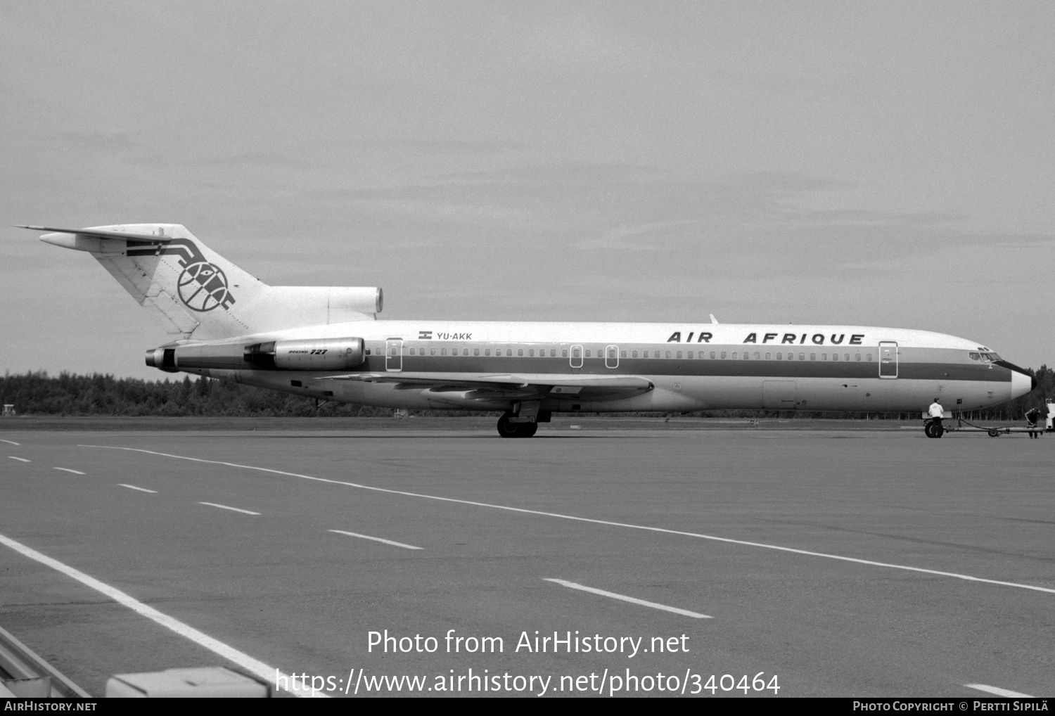 Aircraft Photo of YU-AKK | Boeing 727-2H9/Adv | Air Afrique | AirHistory.net #340464