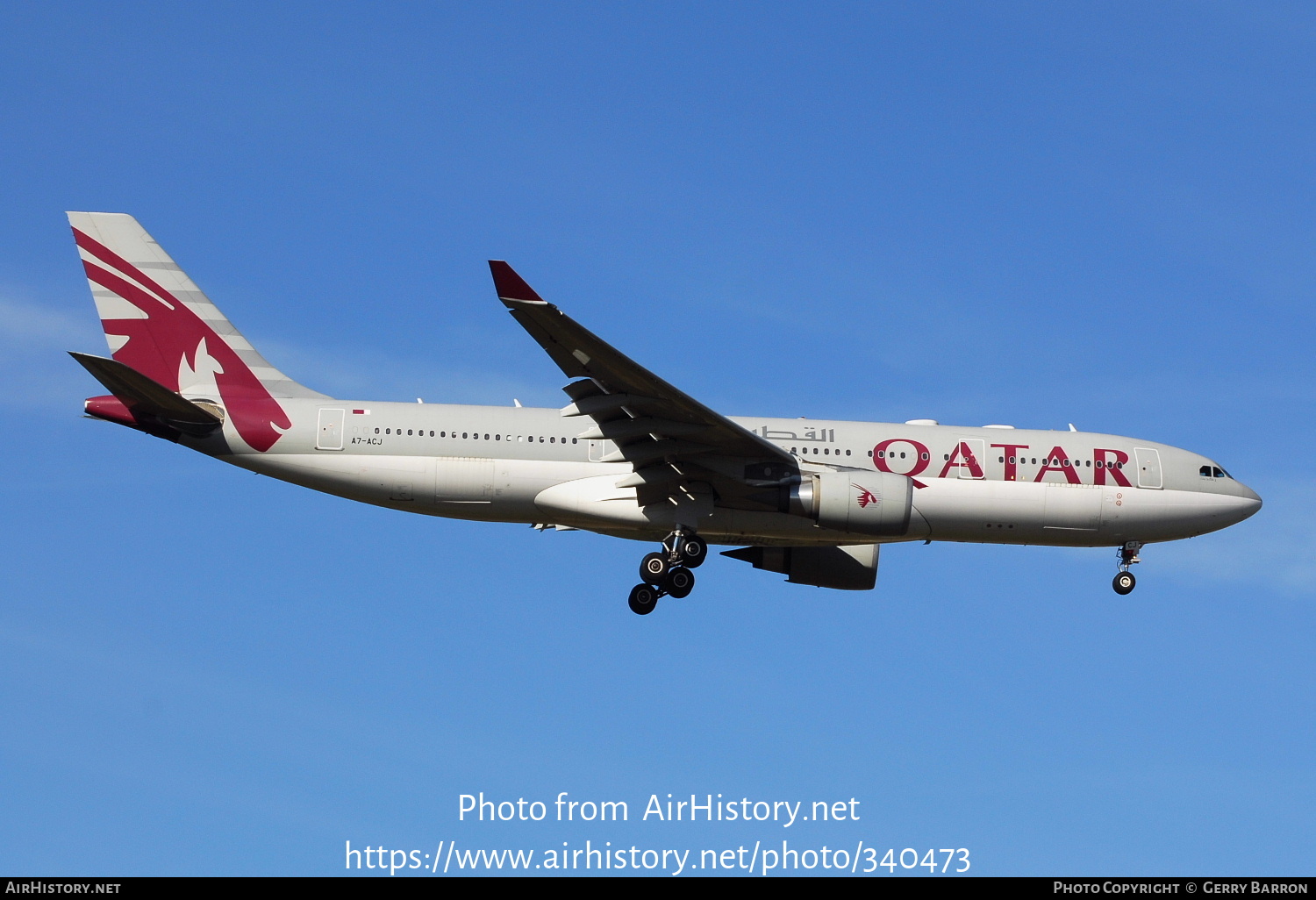 Aircraft Photo of A7-ACJ | Airbus A330-202 | Qatar Airways | AirHistory.net #340473