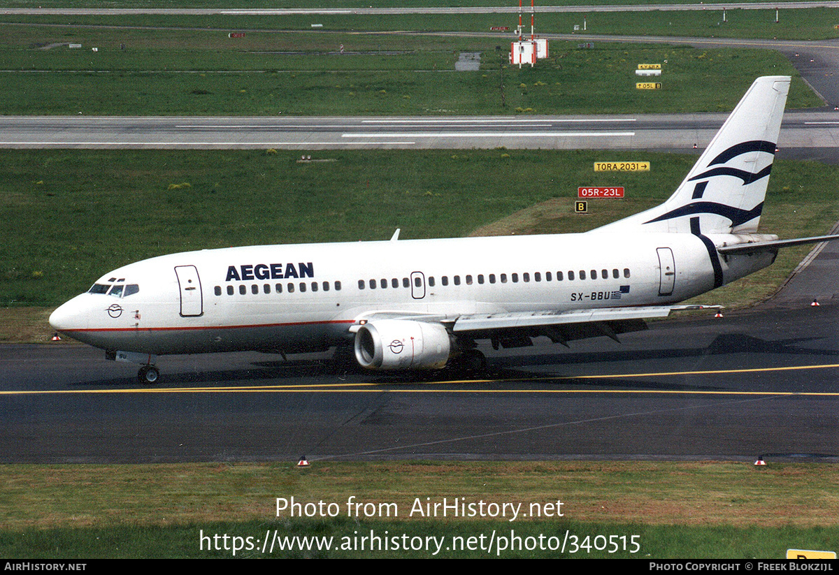 Aircraft Photo of SX-BBU | Boeing 737-33A | Aegean Cronus Airlines | AirHistory.net #340515