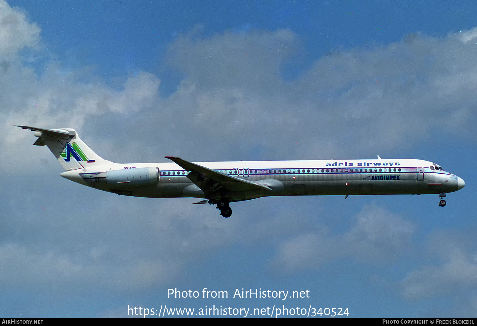 Aircraft Photo of S5-ABE | McDonnell Douglas MD-81 (DC-9-81) | Adria Airways | AirHistory.net #340524