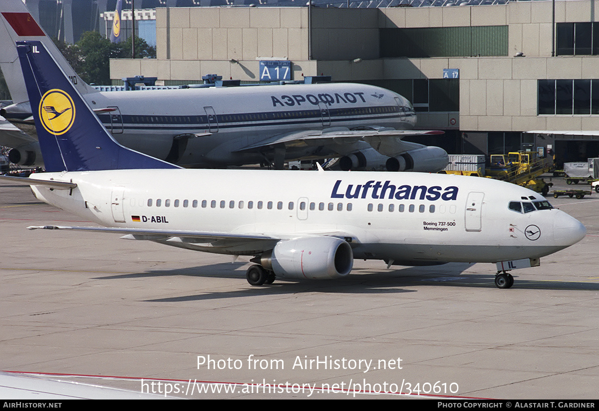 Aircraft Photo of D-ABIL | Boeing 737-530 | Lufthansa | AirHistory.net #340610